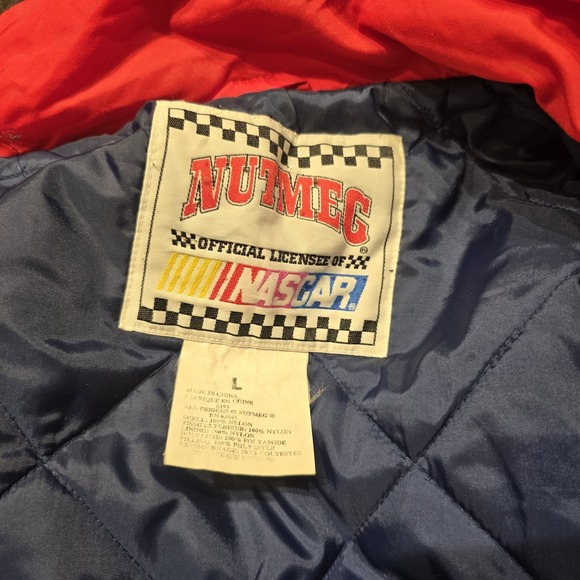 Nutmeg NASCAR Valvoline Ford Racing Jacket Men's Coat Mark Martin #6 Size‎ Large - Picture 2 of 7